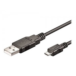 EWENT Cabo USB 2.0 ''A'' M  Micro ''B'' M 0.5m - EC1018