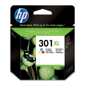 HP 301XL Tri-color Ink Cartridge - CH564EE-ABE