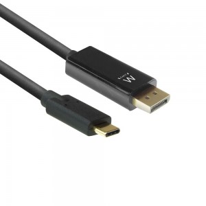 EWENT Cabo de conversão USB-C para DisplayPort macho 4K 60Hz, 2 m - EW9826