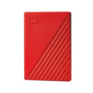 WD My Passport WDBYVG0020BRD - Disco rígido - encriptado - 2 TB - externa (portátil) - USB 3.2 Gen 1 - 256-bits AES - vermelho