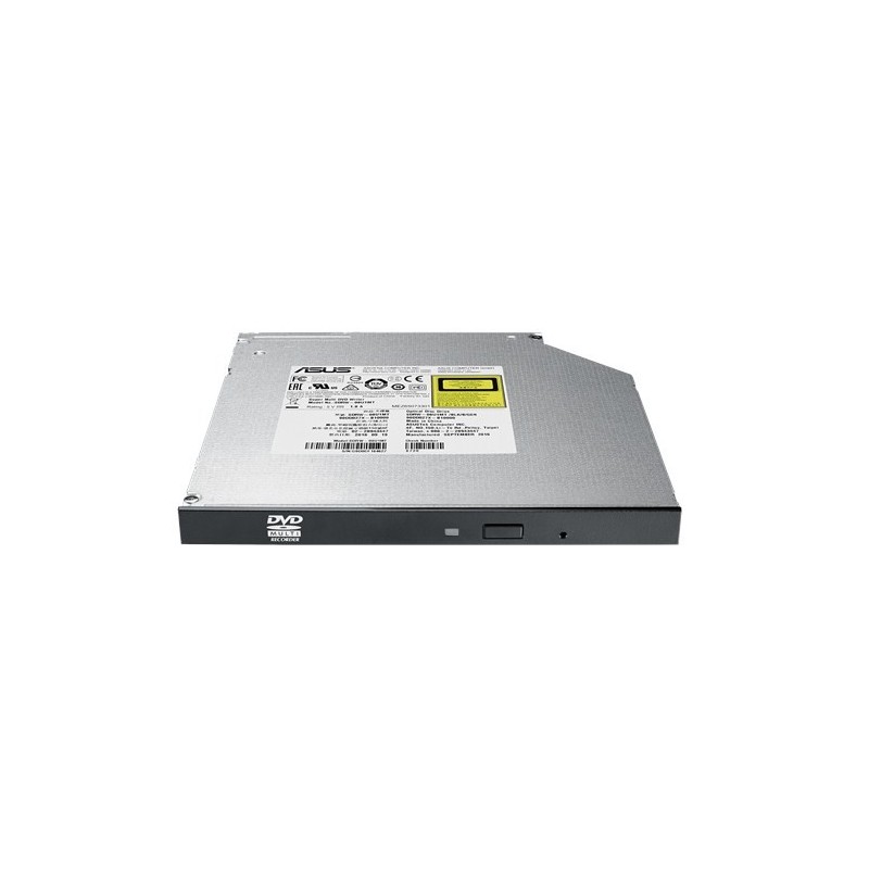 Asus SDRW-08U1MT BLK - Internal slim 8X DVD writer(BULK), 9.5 mm com bezel, M-DISC support, E-Green, E-Media - 90DD027X-B10000