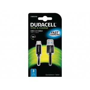Cable USB 1m - Duracell 1M USB Type-C to USB 3.0 Cable USB5031A