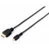 Equip Adaptador HIGHSPEED HDMI para MICROHDMI M M 2,0M BLACK - 119308