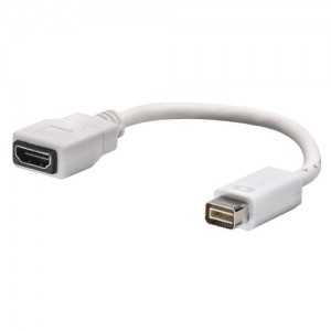 ADAPTADOR MAC MINI DVI (M)  HDMI (F) LINDY 41001