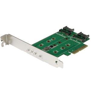 ADAP.PCIe 2xM.2 SATA+1x NVMe STARTECH PEXM2SAT32N1