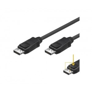 EWENT Cabo DisplayPort v1.2, 4k @ 60hZ, A A AWG28, 2.0m, CU, shielded - EC1401