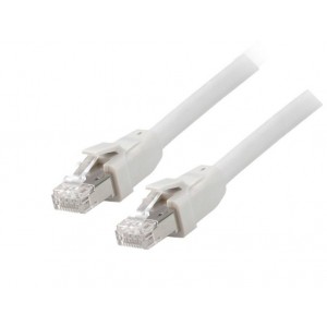 Equip Cat 8.1 S FTP (PIMF) Patch Cable,  LSOH, Grey color , 1.0M  - 608010