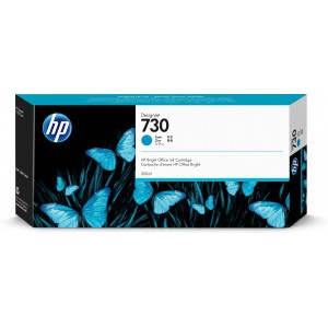 HP 730 300-ml Cyan Ink Cartridge - P2V68A