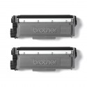 Brother Pack de 2 toners pretos de alta capacidade, Duração estimada 2.600 páginas cada toner segundo ISO IEC 19752 - TN2320TWIN