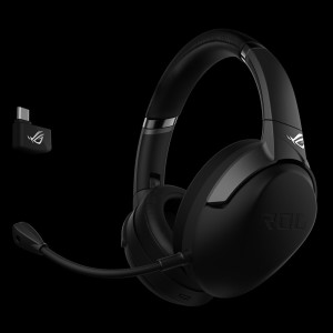 Asus ROG Strix Go 2.4 ,USB-C 2.4GHz wireless gaming headset with low-latency performance, AI noise-cancelling microphone