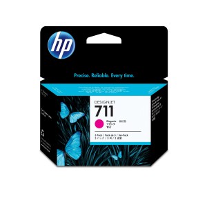 HP 711 3-pack 29-ml Magenta Ink Cartridges - CZ135A