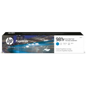 HP 981Y Extra High Yield Cyan Original PageWide Cartridge - L0R13A