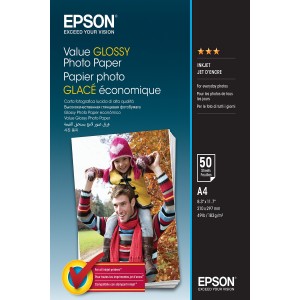 Epson Value Glossy Photo Paper A4 50 sheet  - C13S400036
