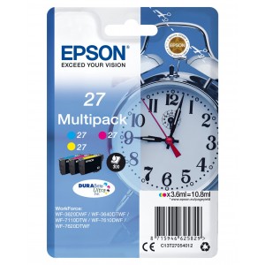 Epson Multipack 3-colour 27 DURABrite Ultra Ink - C13T27054022