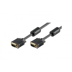 EWENT Cabo VGA SVGA 15pin HD plug M M com ferrites, CU,AWG28, 5.0m - EC1105