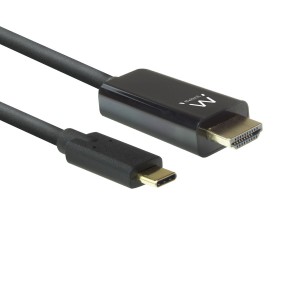 EWENT Cabo de conversão USB-C para HDMI macho 4K 60Hz, 2 m - EW9824