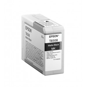 Epson Singlepack Matte Black T850800 UltraChrome HD ink 80ml SC-P800  - C13T850800