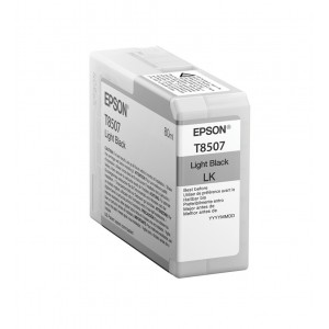 Epson Singlepack Light Black T850700 UltraChrome HD ink 80ml SC-P800 - C13T850700
