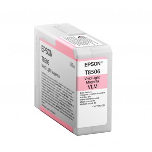 Epson Singlepack Vivid Light Magenta T850600 UltraChrome HD ink 80ml SC-P800 SC-P800 - C13T850600