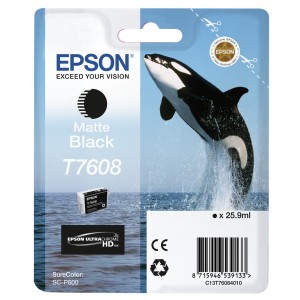 Epson Tinteiro Negro Mate SC-P600 - C13T76084010