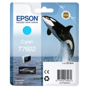 Epson Tinteiro Cian SC-P600 - C13T76024010
