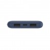 Belkin BOOST CHARGE - Carregador portátil - 10000 mAh - 18 Watt - 3 conectores de saída (2 x USB, USB-C) - azul