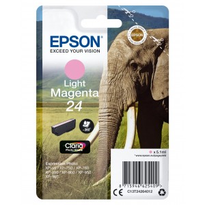 Epson Tinteiro Magenta claro Série 24 Elefante Tinta Claria Photo HD - C13T24264012