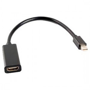 ADAPTADOR Mini DP (M) HDMI (F) LANBERG AD-0005-BK