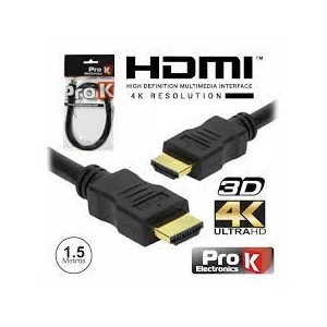 CABO HDMI (M/M) GOLD 2.0 4K 1.5m PRO-K CHDMI1.5U