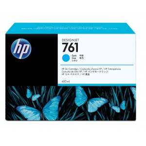 HP 761 400-ml Cyan Designjet Ink Cartridge - CM994A - CM994A