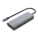 Belkin CONNECT USB-C 6-in-1 Multiport Adapter - Estação de engate - USB-C - HDMI - GigE