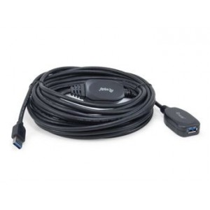 Equip USB 3.0 Active Extension Cable, 10.0m - Black - 133347