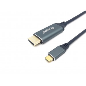 Equip USB-C to HDMI Cable, M M, 1.0m, 4K 60Hz, Aluminum Shell - 133415