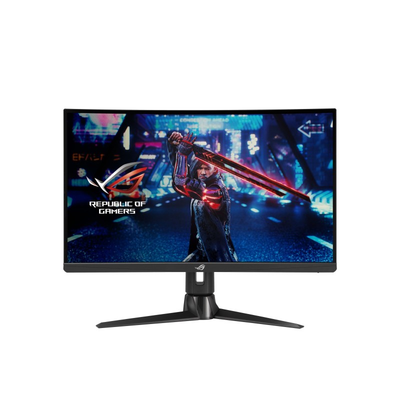 Asus ROG Strix XG27AQV Gaming Monitor Curvo - 27'', WQHD (2560 x 1440), Fast IPS, 170 Hz (OC), 1 ms GTG, Curve display