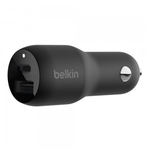 Belkin BOOST UP Dual Car Charger with PPS 37W - Adaptador de energia para automóvel - 37 Watt - PD 3.0