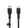 Belkin BOOST CHARGE - Cabo Lightning - 24 pin USB-C macho para Lightning macho - 2 m - preto