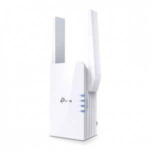 TP-Link AX3000 Wi-Fi 6 Range Extender, 574 Mbps at 2.4 GHz + 2402 Mbps at 5 GHz, 2 × External Antennas, 1 × Gigabit Port