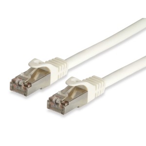 Equip Cat.6A Pro S FTP (PIMF) with Cat.7 raw cable, LSOH white 2,0m 600MHz - 605711