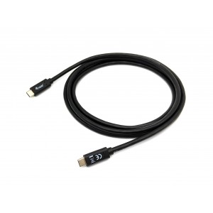 Equip USB 3.2 Gen 1 C to C Cable, M M, 1.0m, 5G transfer, 3A, Black - 128346
