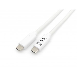 Equip USB 3.2 Gen 1 C to C Cable, M M, 1.0m, M M, 5G transfer, 3A (60W) ,White - 128361
