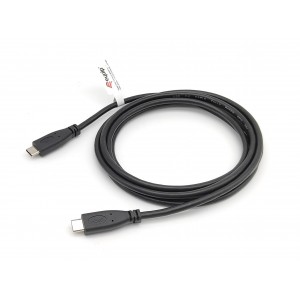 Equip USB 2.0 C to C Cable, M M, 2.0m, Black, 480M transfer - 128887