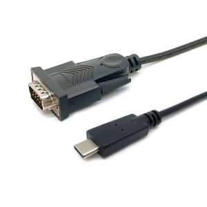 Equip USB-C to Serial (DB9) Cable, M M, 1.5m - 133392