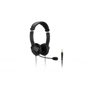 Kensington Hi-Fi Headphones with Mic - Auscultadores supra-aurais com microfonoe - no ouvido - com cabo - macaco de 3,5 mm