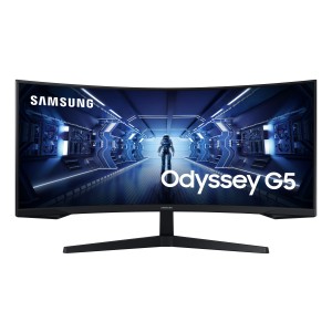 Samsung Odyssey G5 - Monitor VA Curvo Gaming 34'', UWQHD, Brightness cd m2 250, Contrast Ratio 2500  1, Resolução 3440 x 1440
