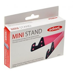 Docking Stand for iPad pink, light weight, rubber cradle, for tablets and e-book readers