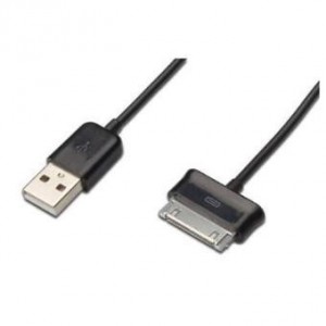 Samsung charger/data cable, Samsung 30pin - USB A M/M, 1.0m, USB 2.0 compatible, bl