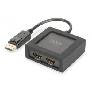 4K DisplayPort to HDMI Splitter 1x DP in, 2x HDMI out, supports up to 4K2K/30Hz