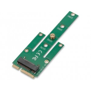 PCIe adaptercard MSATA to NGFF (M.2) PCI Express M.2 specification 1.0 SATA III, up to 6.0 Gb/s