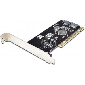 SATA 150 RAID PCI card 2x SATA Port intern, with SATA cable Silicon Image 3512