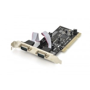 Serial I/O, 2-Port, PCI Add-On Card 2 X DB9 M, Slot Bracket MCS9865 chipset